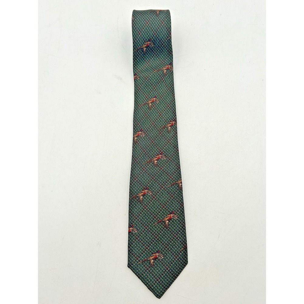 Lauren Ralph Lauren 100% Silk Pheasant Neck Tie Game Birds Designer Mens